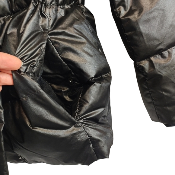 Lands' End Women's Black Quilted Down Puffer Jacket Size XS - Picture 6 of 13